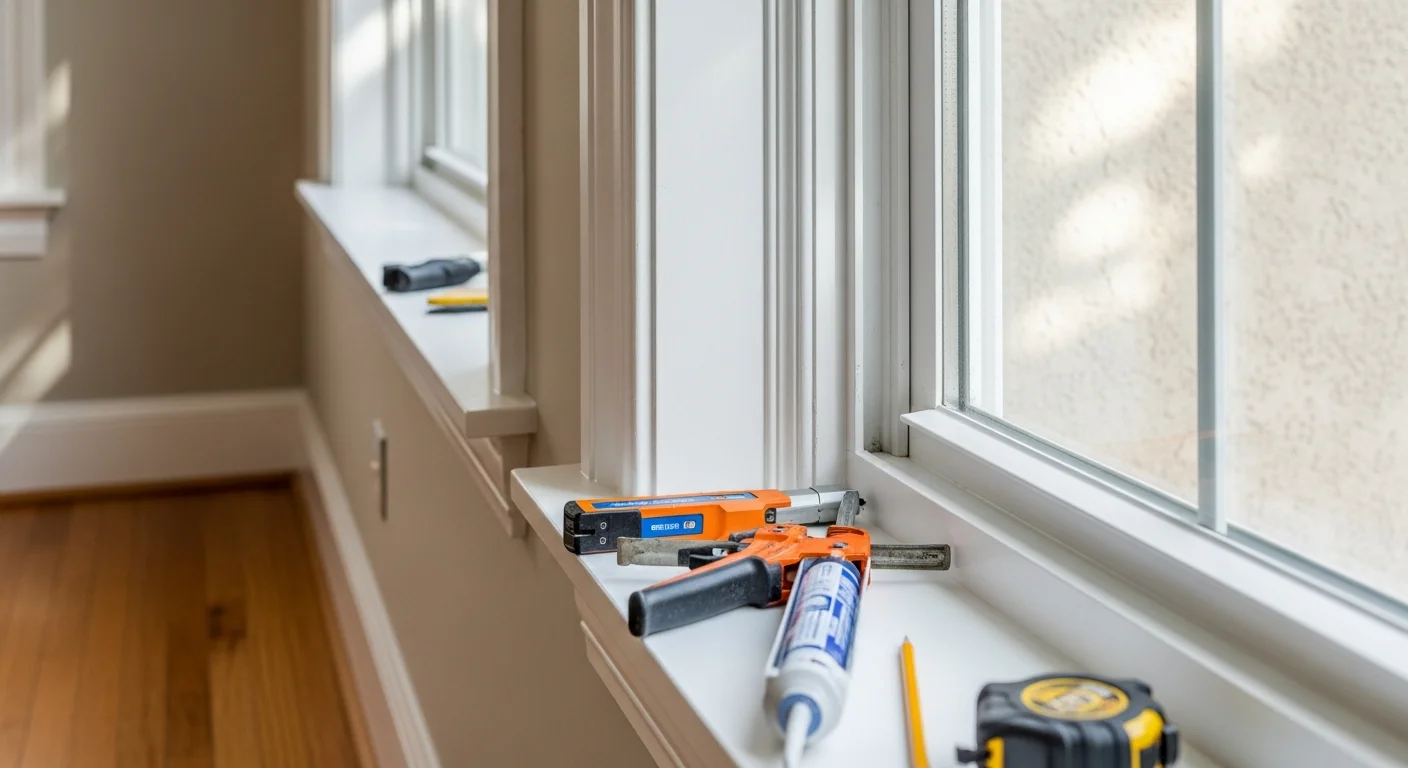 Custom crown molding and baseboard installation in a Sacramento home